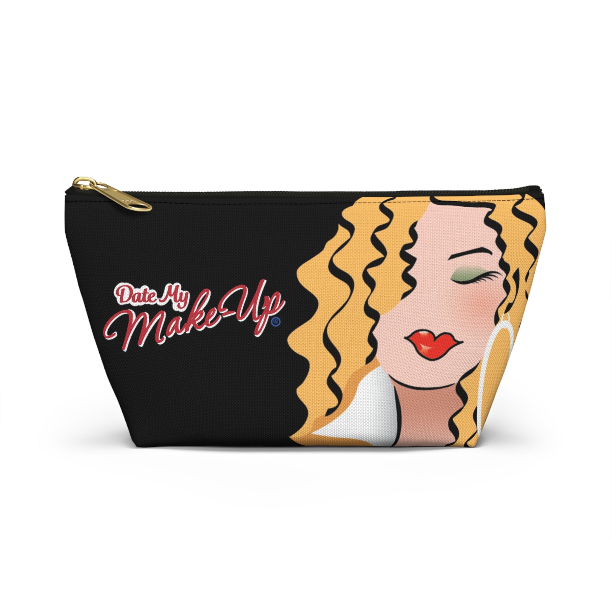 Blonde Dewey Black Makeup Bag