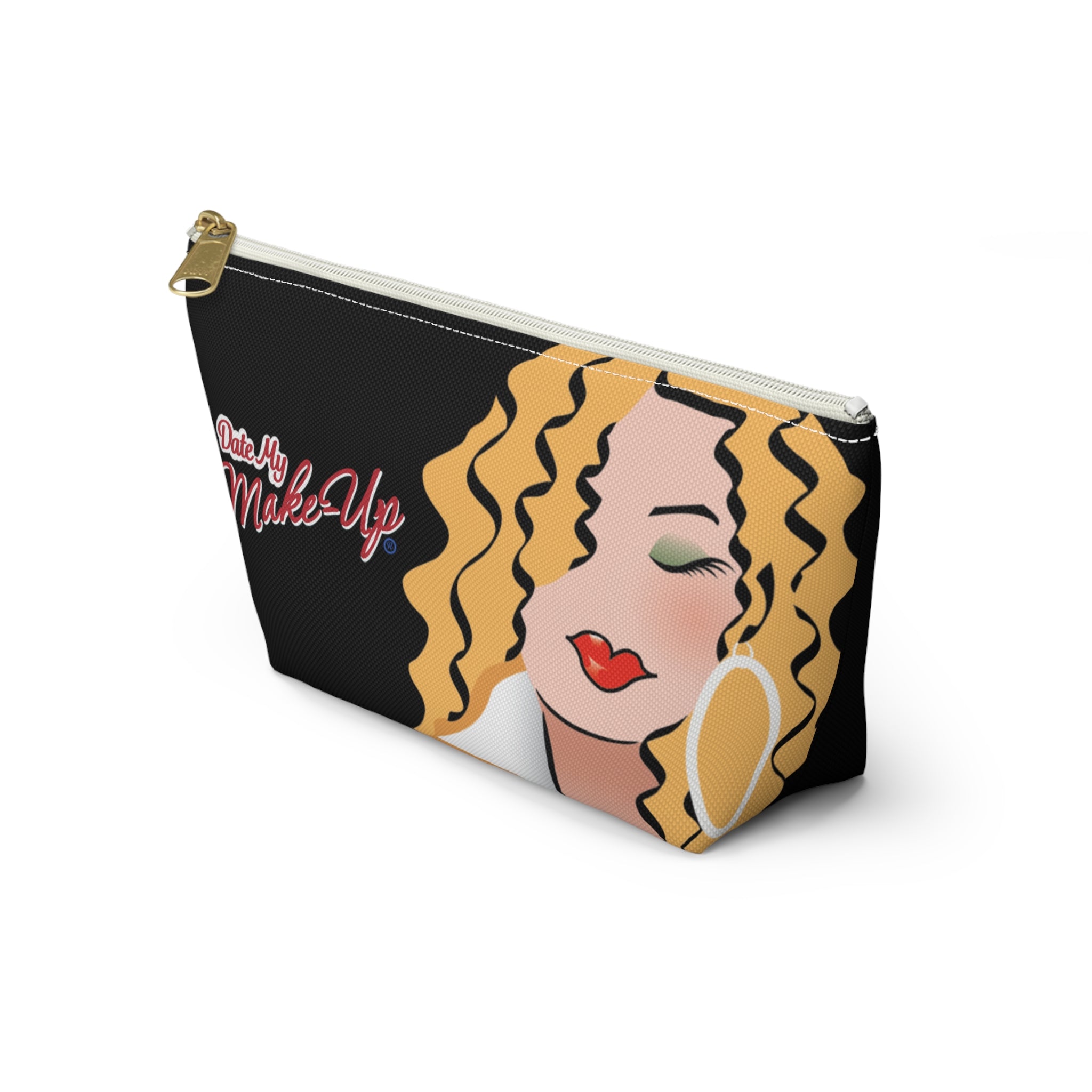 Blonde Dewey Black Makeup Bag