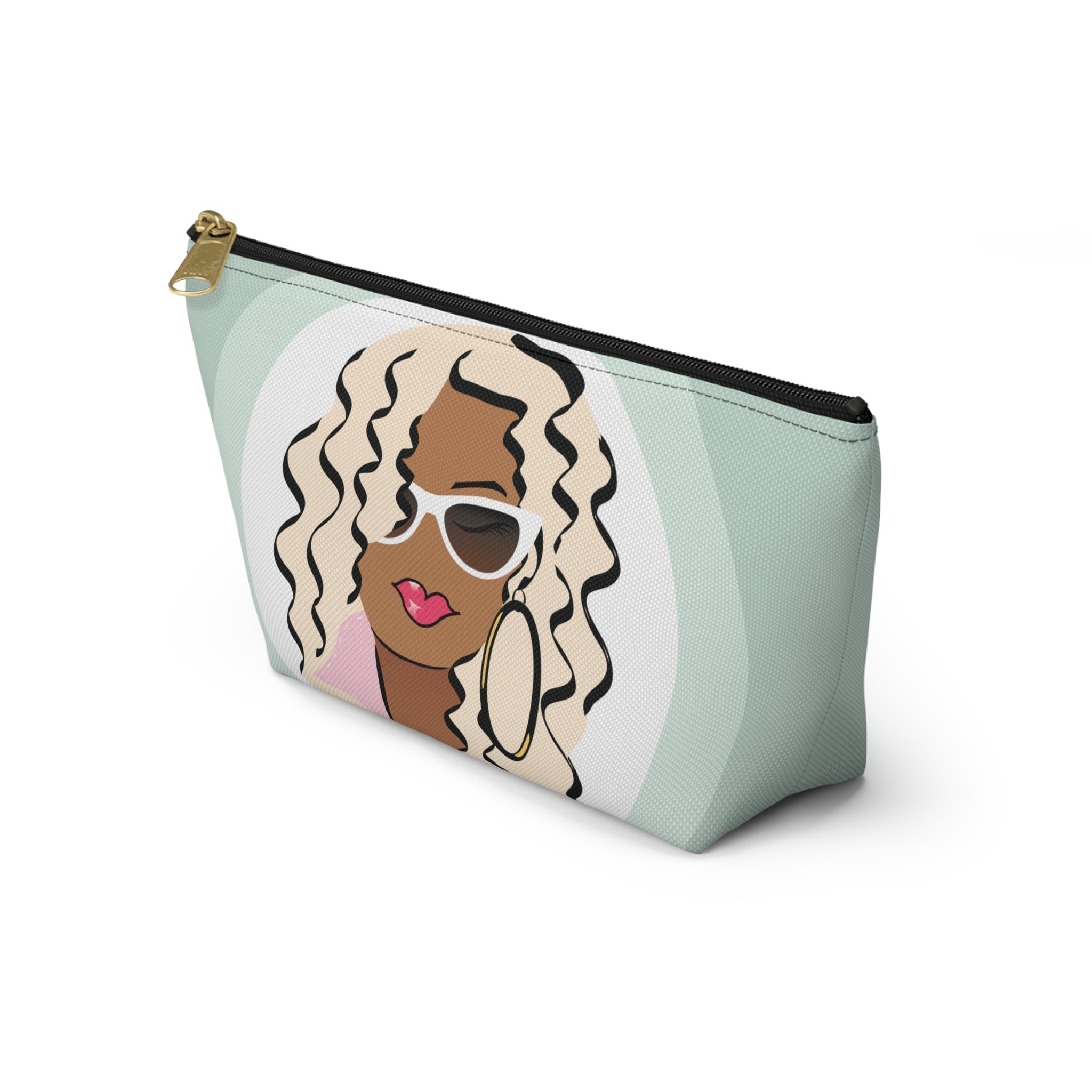 Sunglasses Pink Collar Dewey Makeup Bag