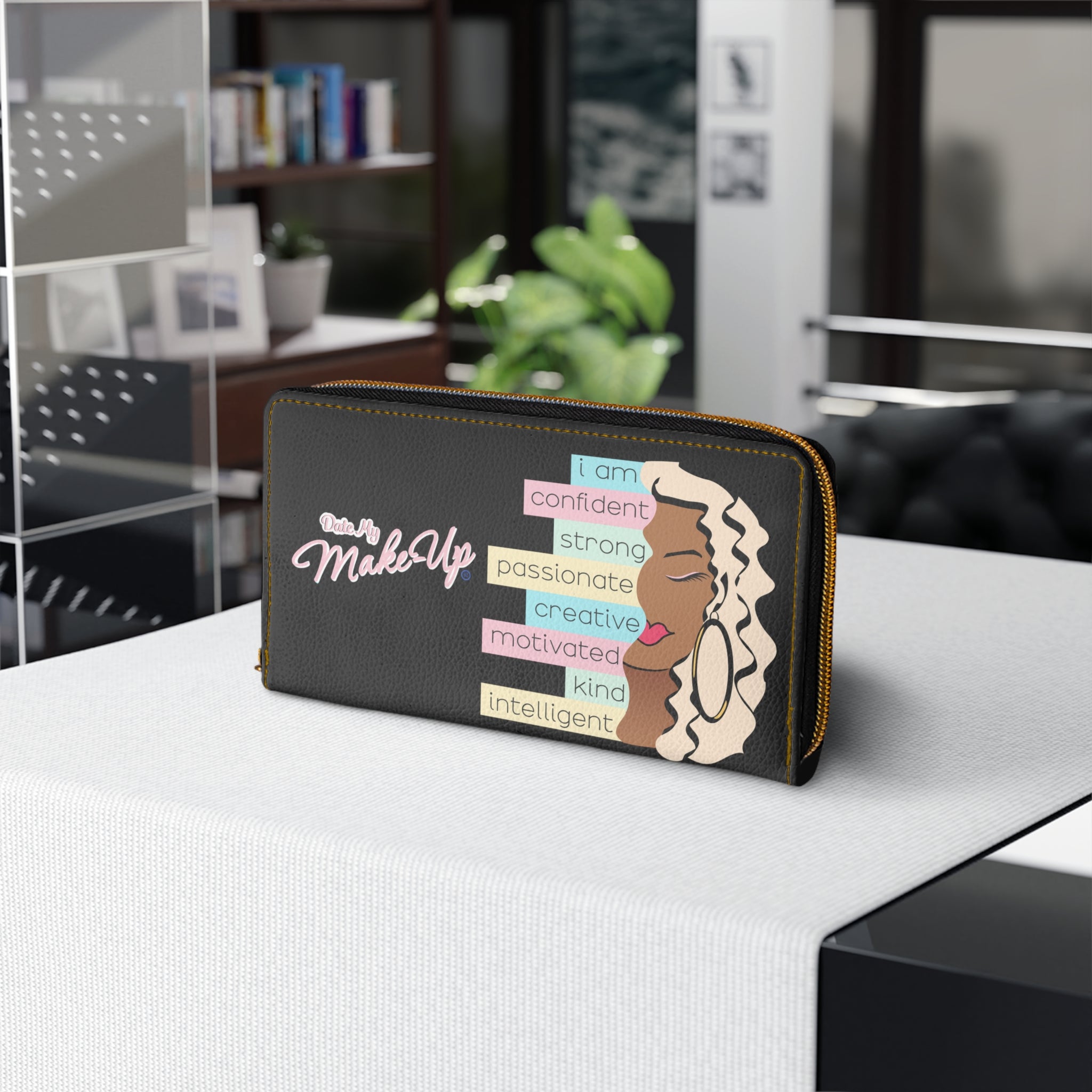 Black I Am Dewey Wallet