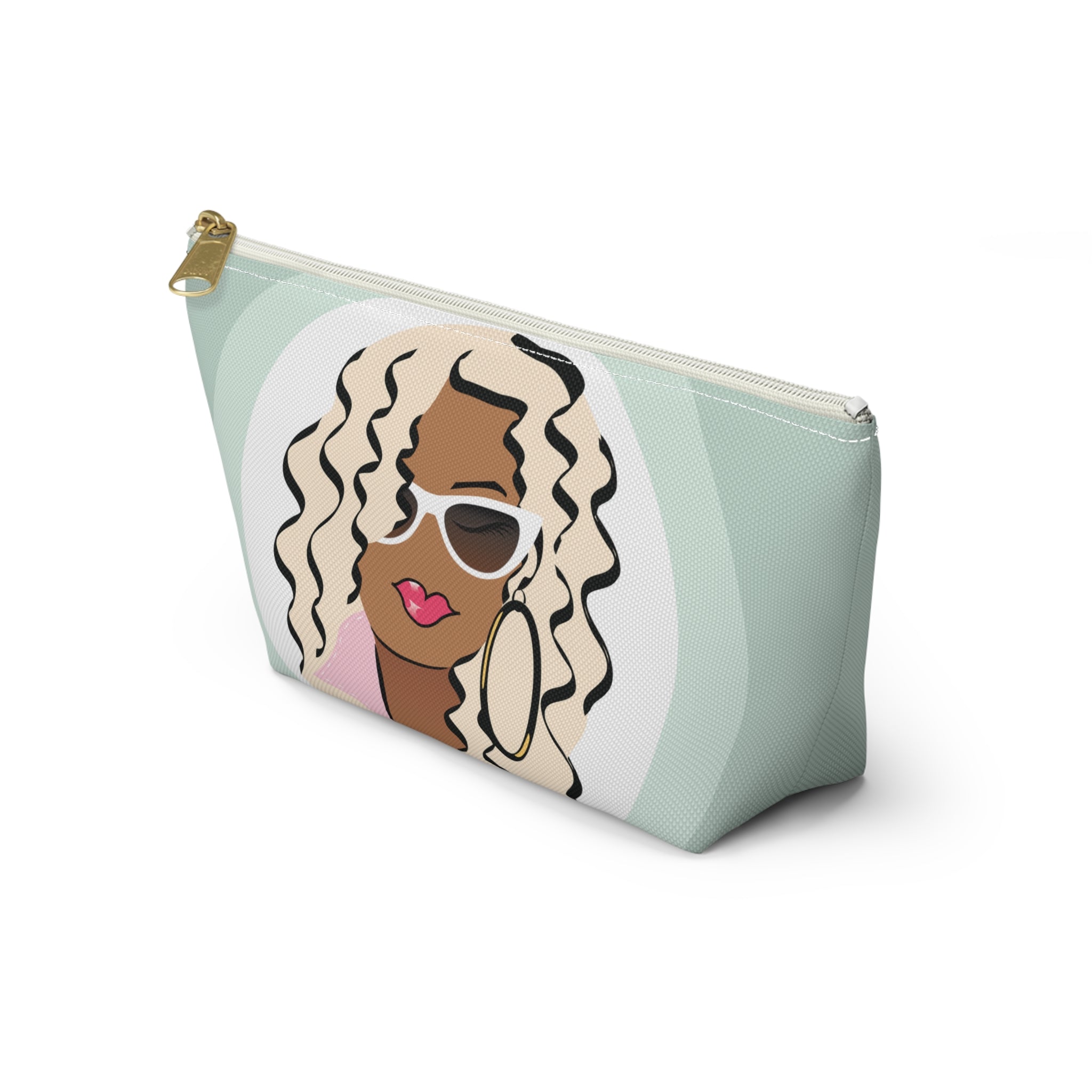 Sunglasses Pink Collar Dewey Makeup Bag