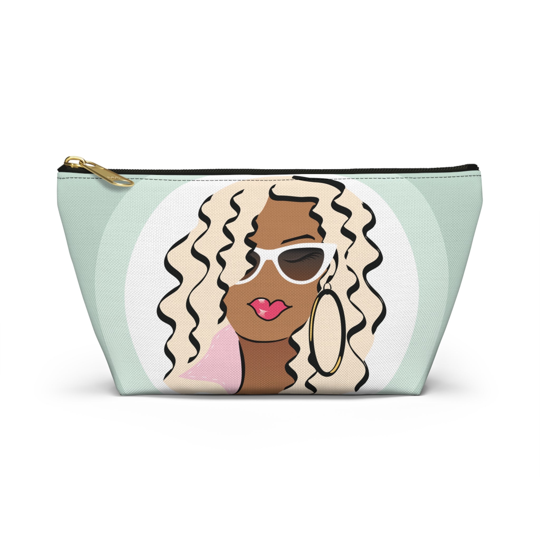 Sunglasses Pink Collar Dewey Makeup Bag