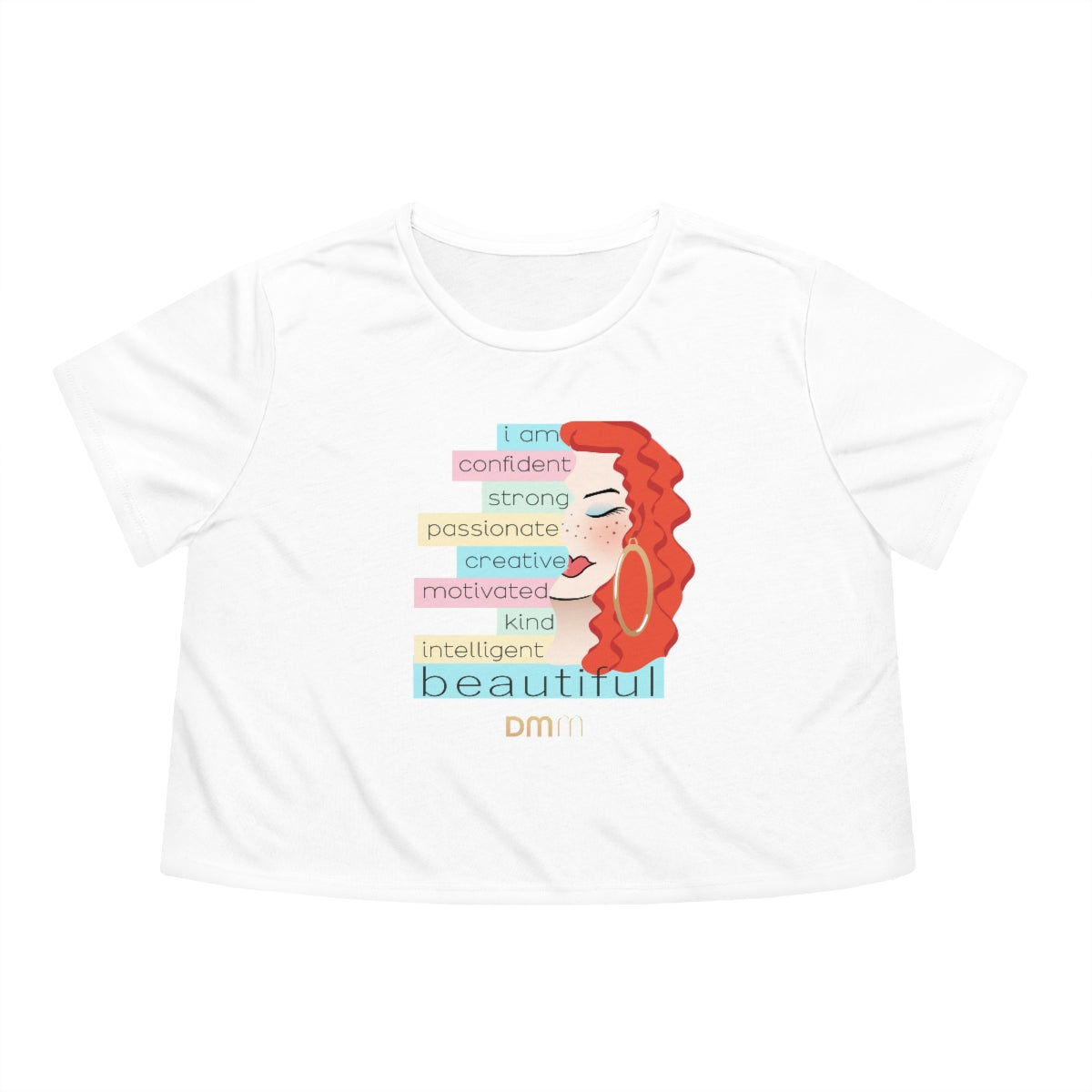 I Am Sweet Ginger Flowy Cropped Tee