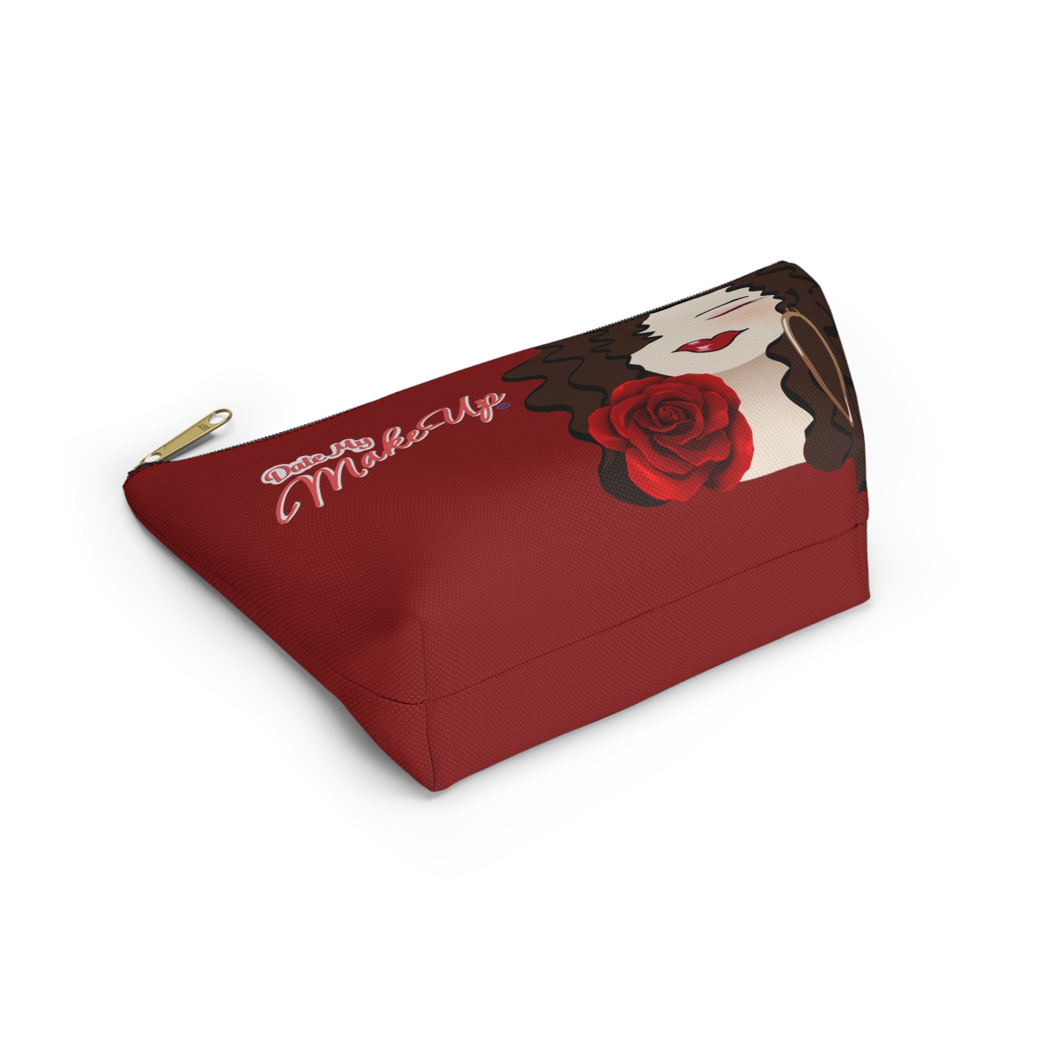 Red Rose Brunette Dewey Makeup Bag