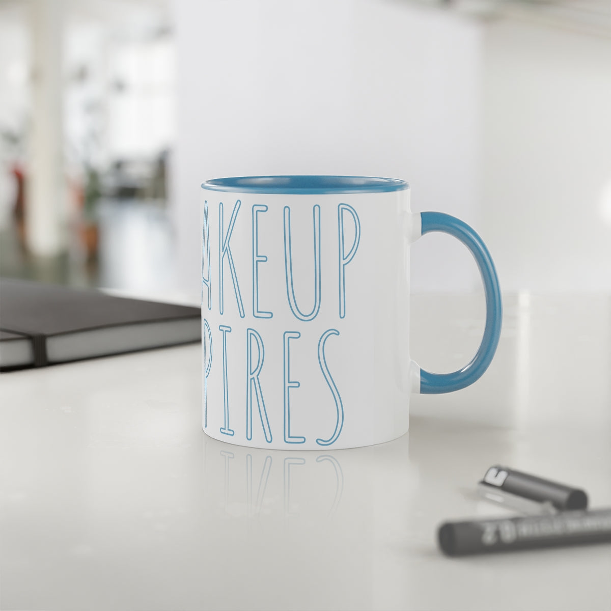 Makeup Expires Accent Mug