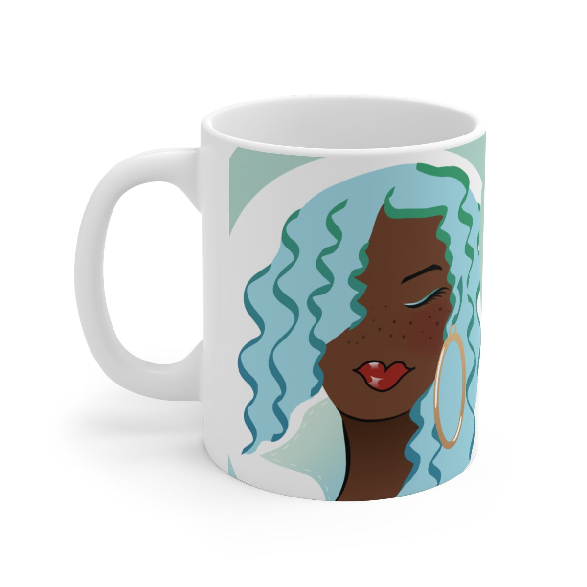 Blue You are Beautiful Ceramic Mug 11oz
