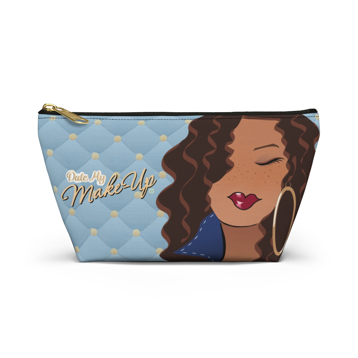 Freckled Carmel Dewey Quilt Makeup Bag