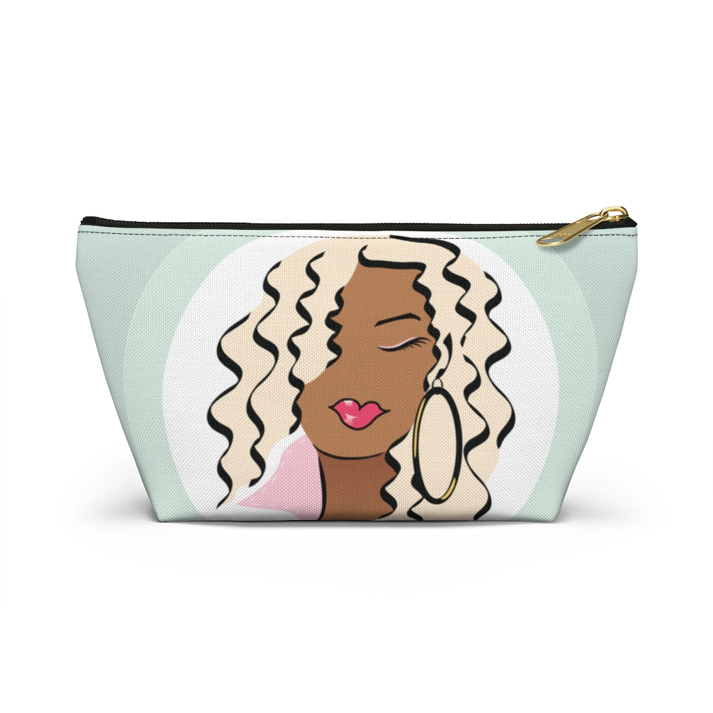 Blonde Caramel Dewey Circle Makeup Bag