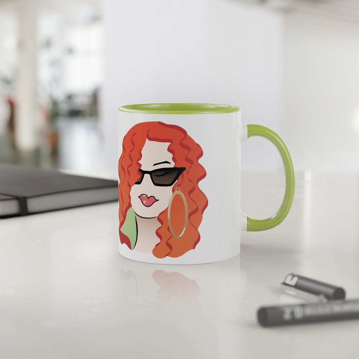 Sunglasses Dewey Accent Mug