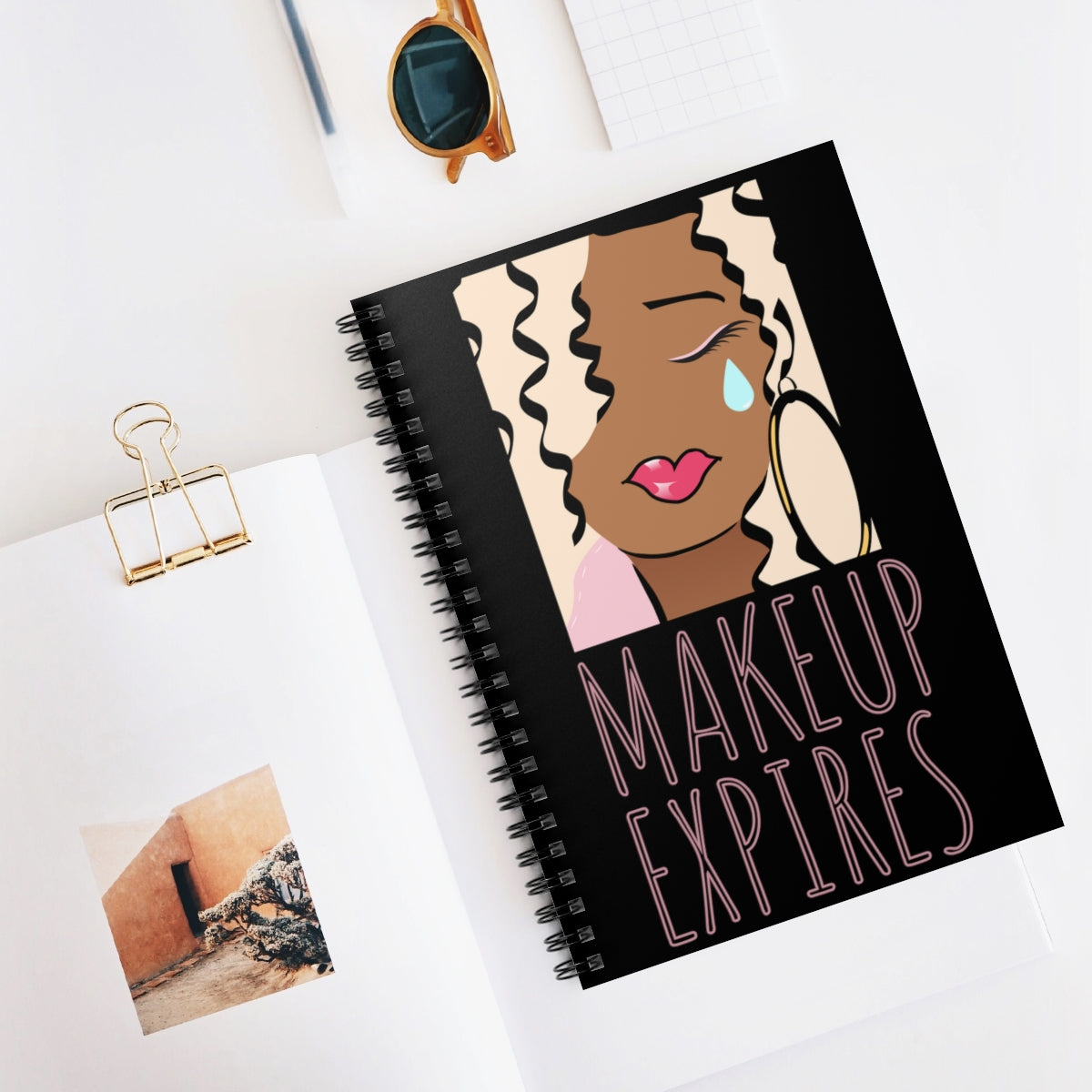 Makeup Expires Spiral Notebook