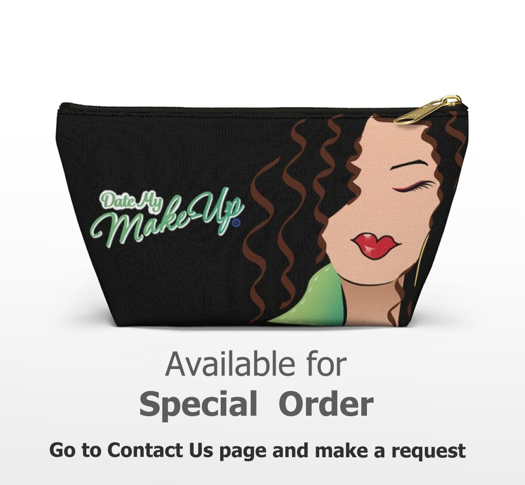 Blonde Caramel Dewey Noir Makeup Bag
