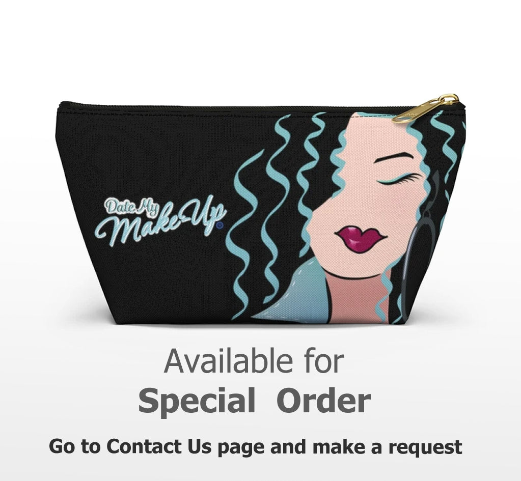 Blonde Caramel Dewey Noir Makeup Bag