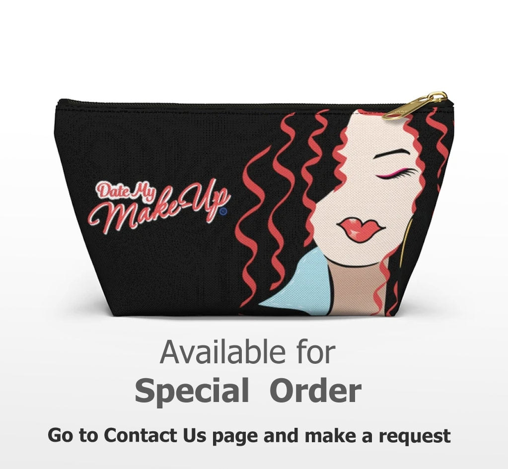 Blonde Caramel Dewey Noir Makeup Bag