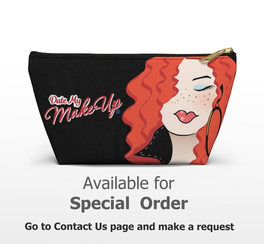 Blonde Caramel Dewey Noir Makeup Bag