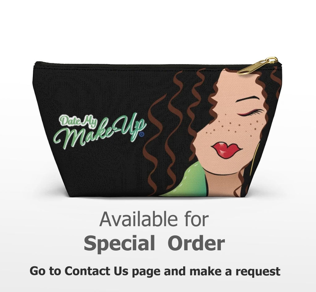 Blonde Caramel Dewey Noir Makeup Bag