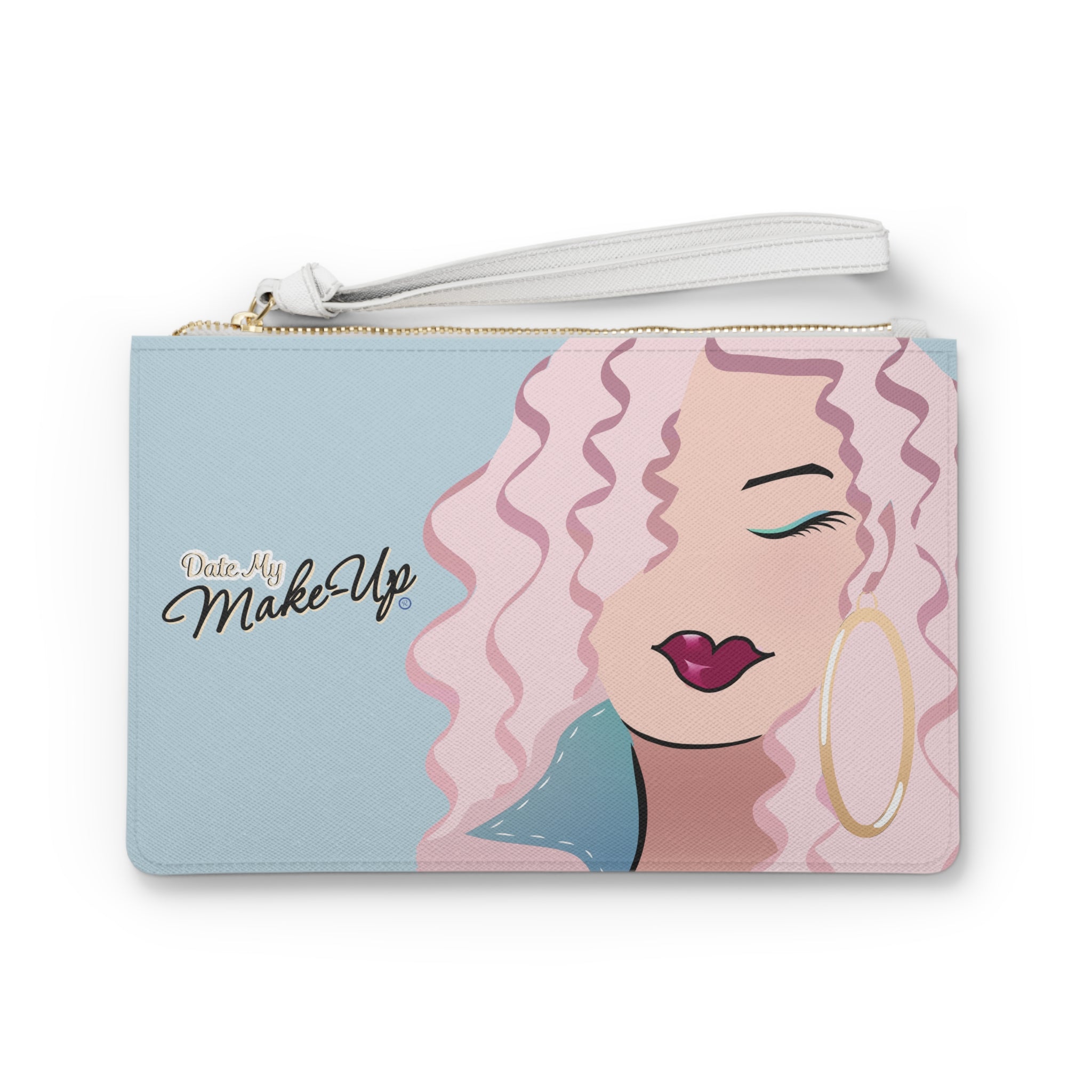 Pink Hair Dewey Clutch Bag