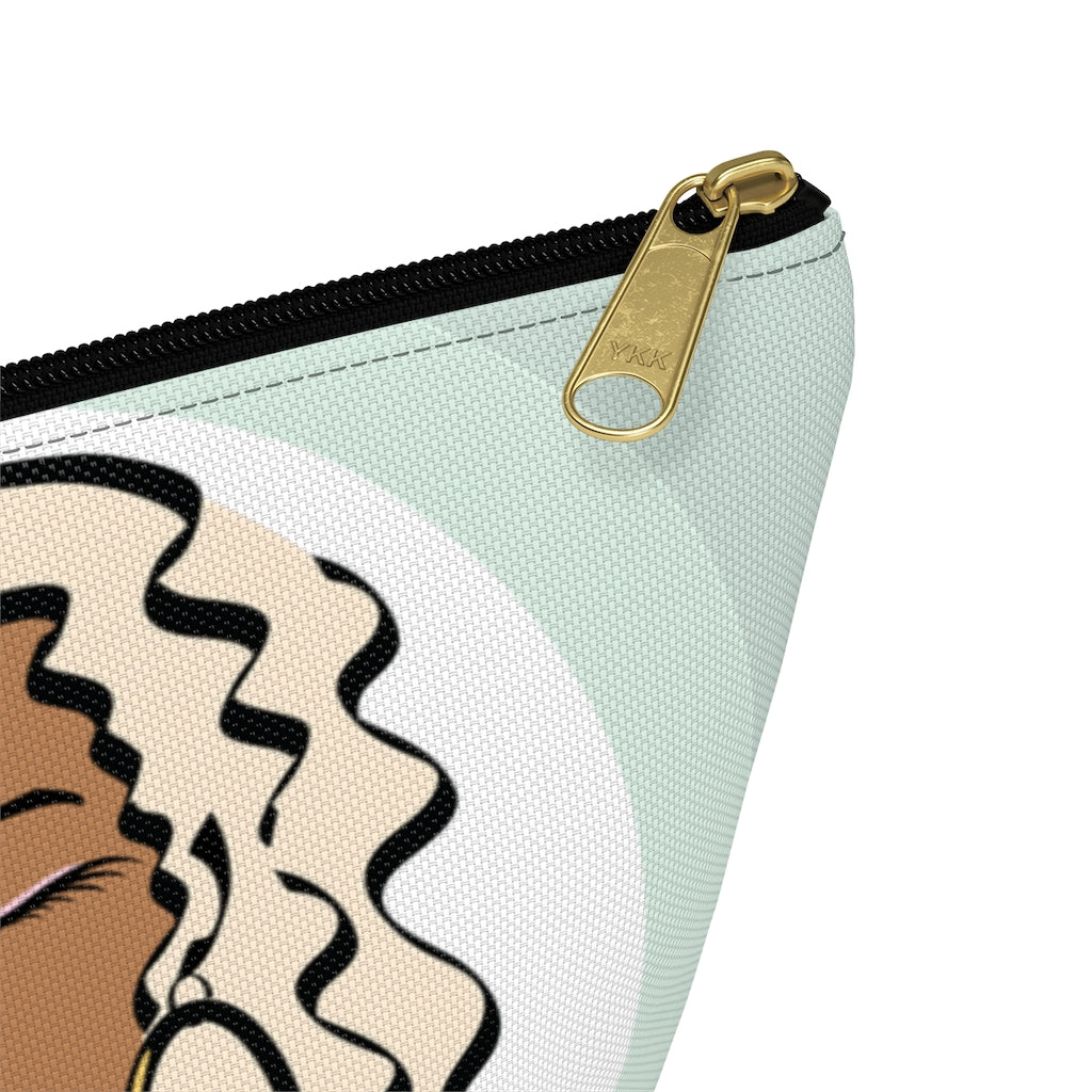 Blonde Caramel Dewey Circle Makeup Bag