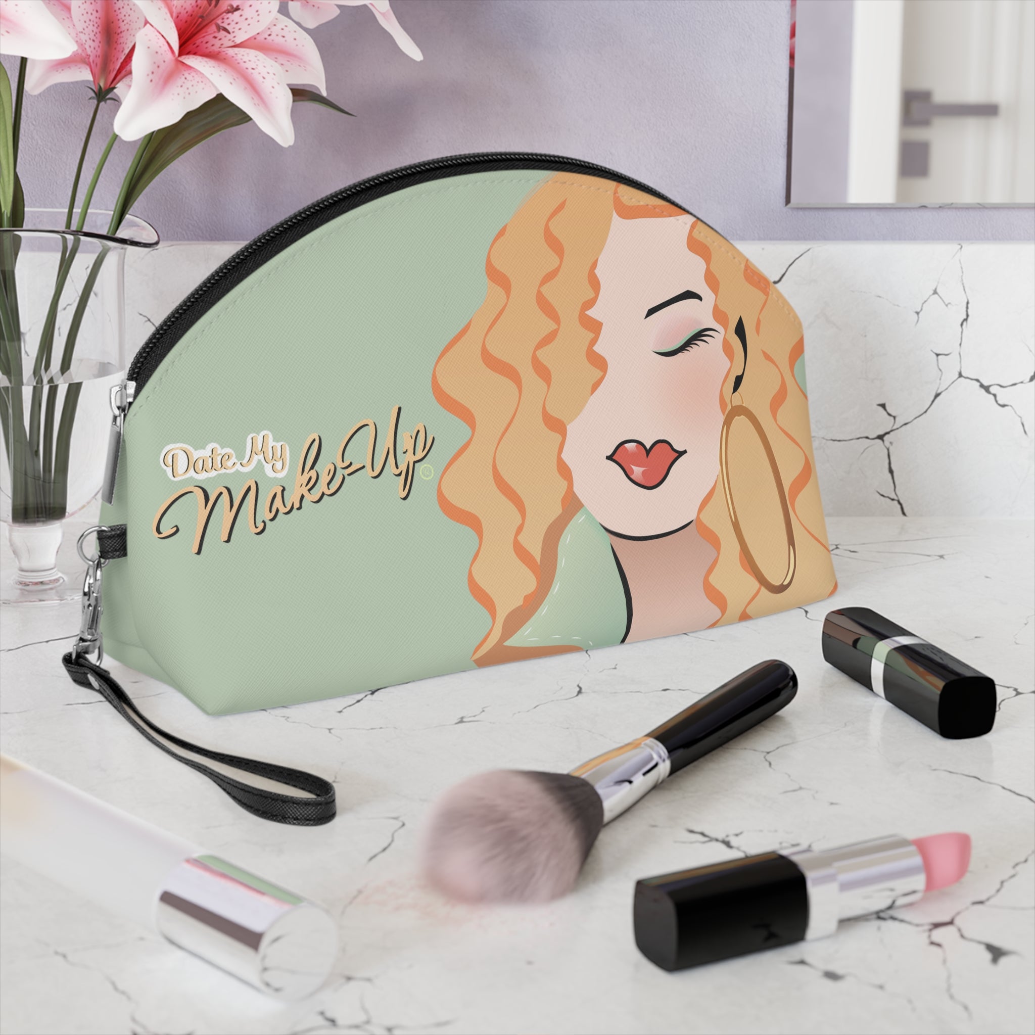 Strawberry Blonde Dewey Makeup Bag