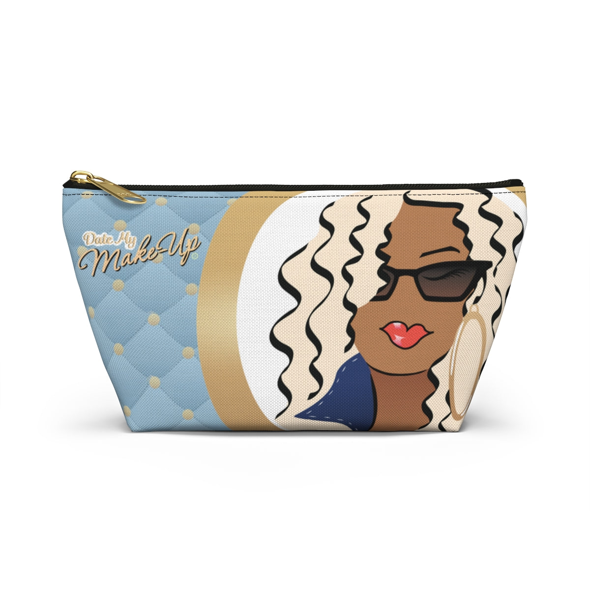 Caramel Blonde Sunglasses Dewey Quilt Makeup Bag