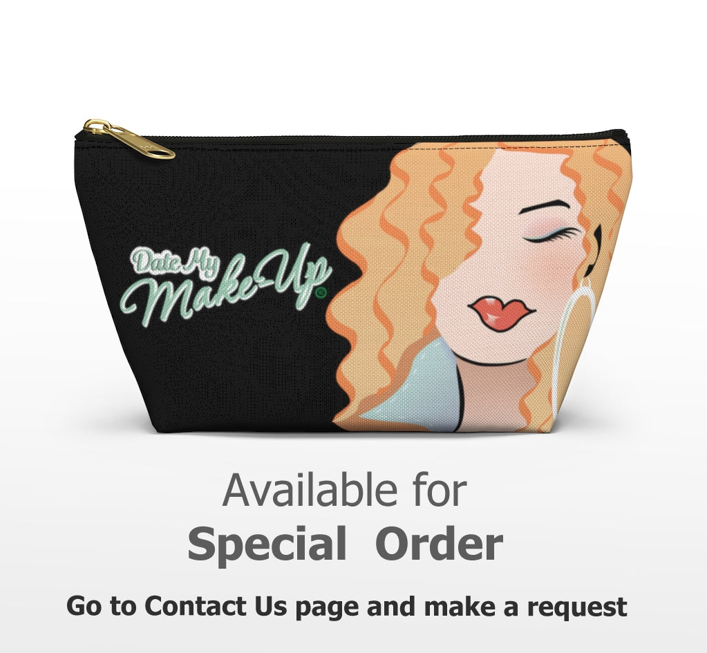 Blonde Caramel Dewey Noir Makeup Bag