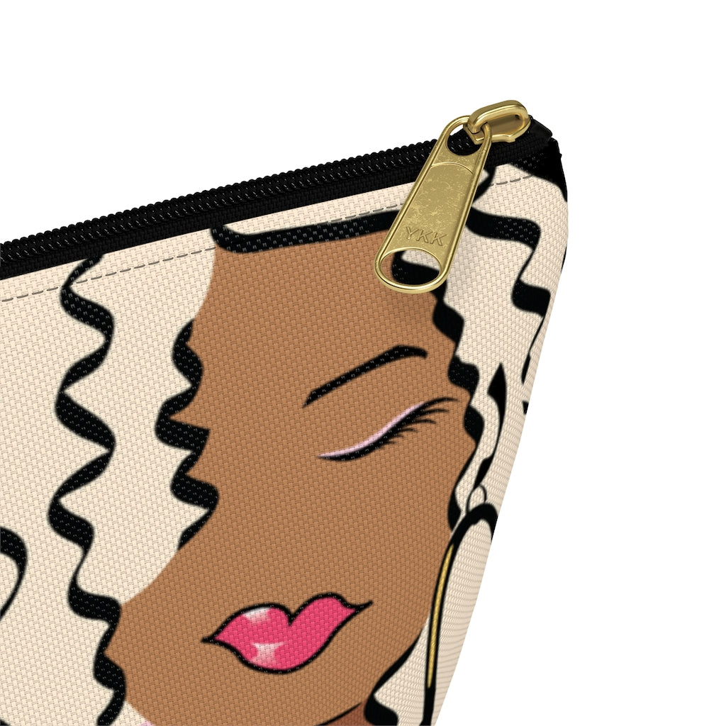 Blonde Caramel Dewey Noir Makeup Bag