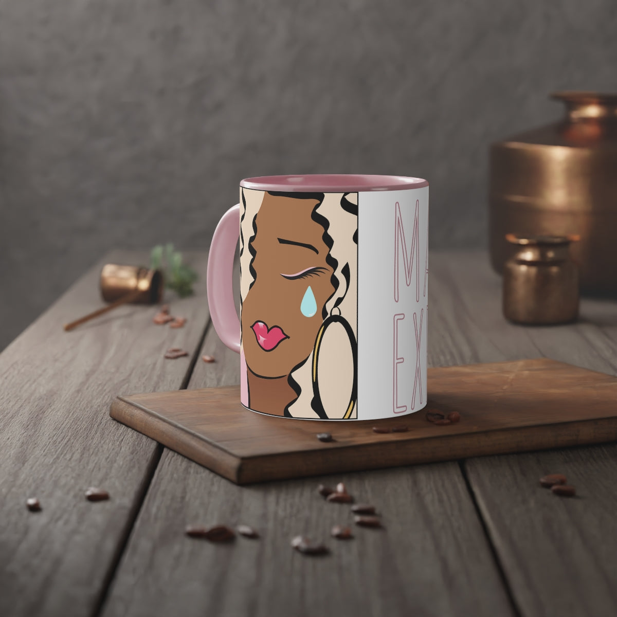 Makeup Expires Accent Mug