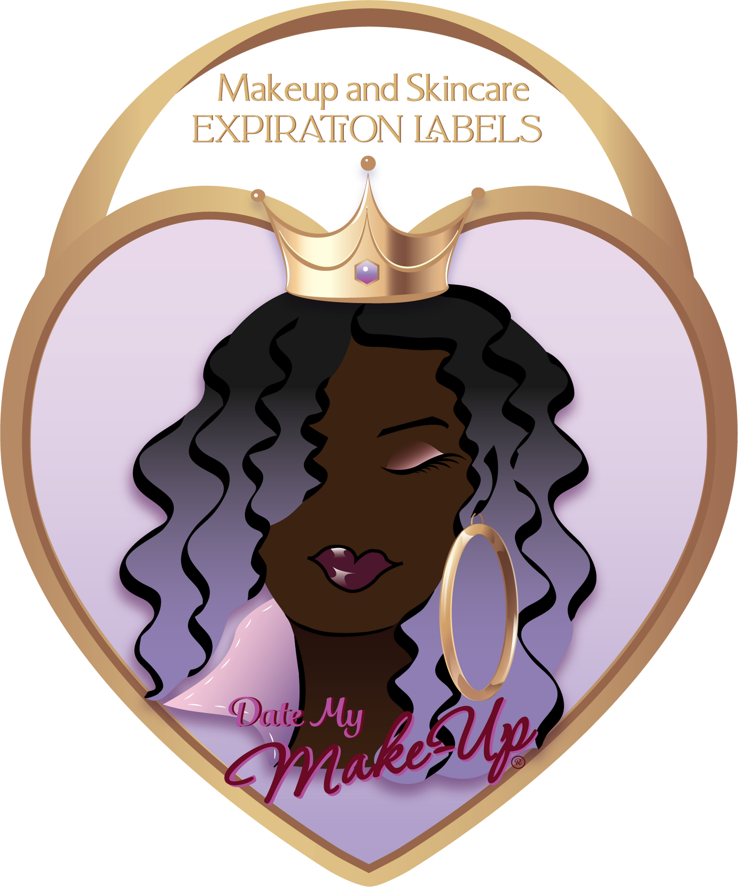 THE PURPLE QUEEN DEWEY EXPIRATION  DATE LABELS