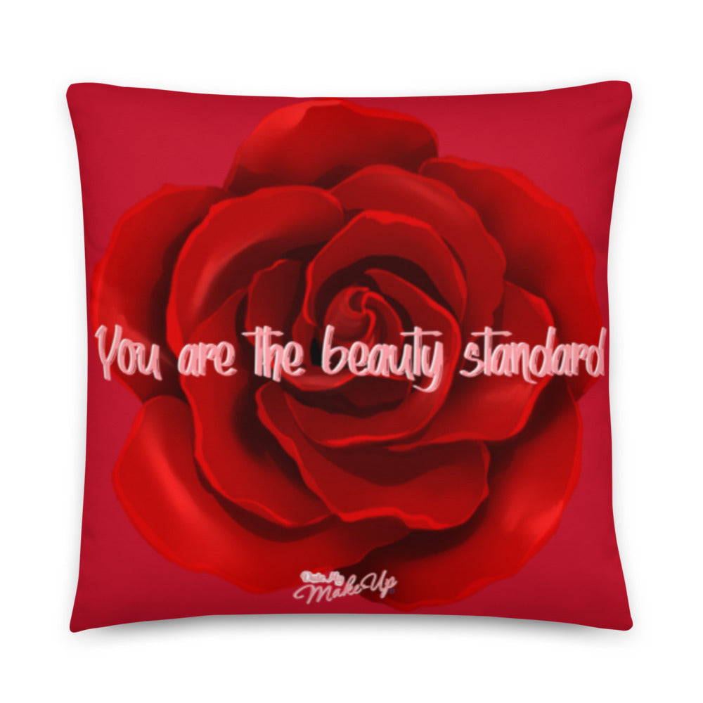 Freckled Caramel Rose Dewey Pillow