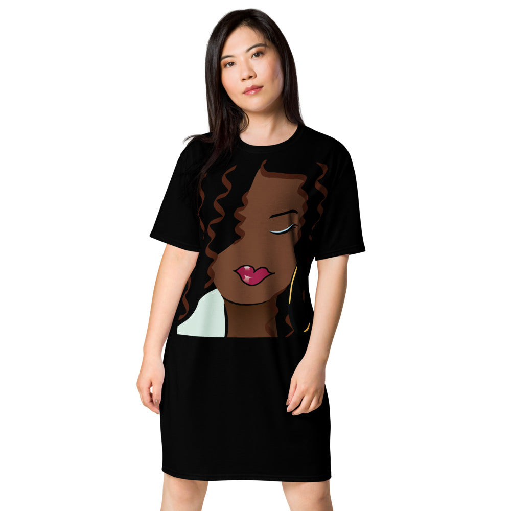 Beautiful Brown Dewey T-shirt dress