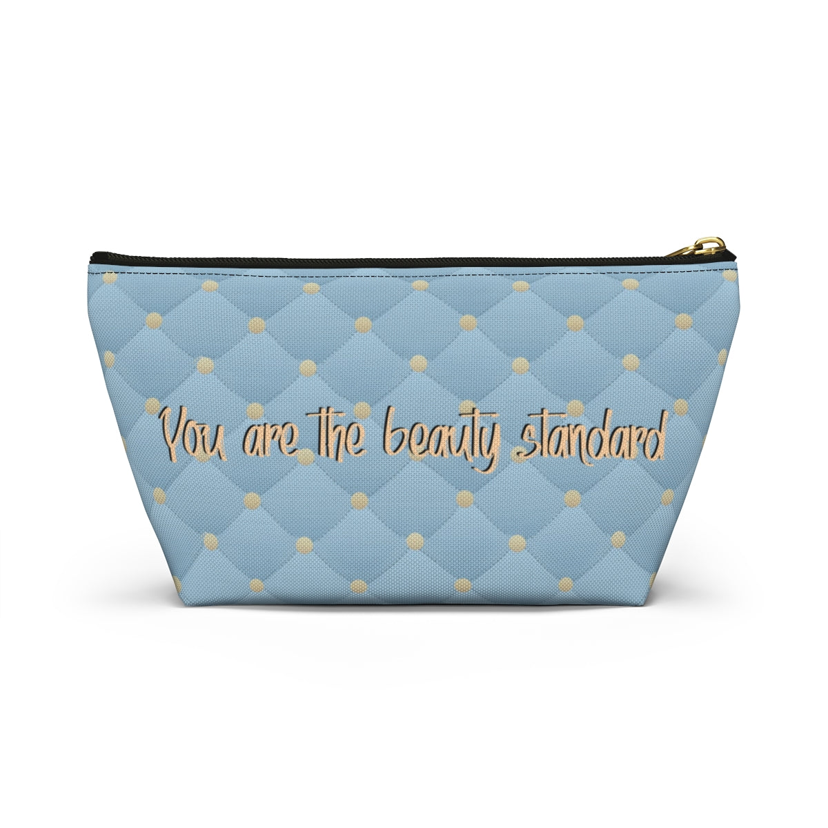 Freckled Carmel Dewey Quilt Makeup Bag