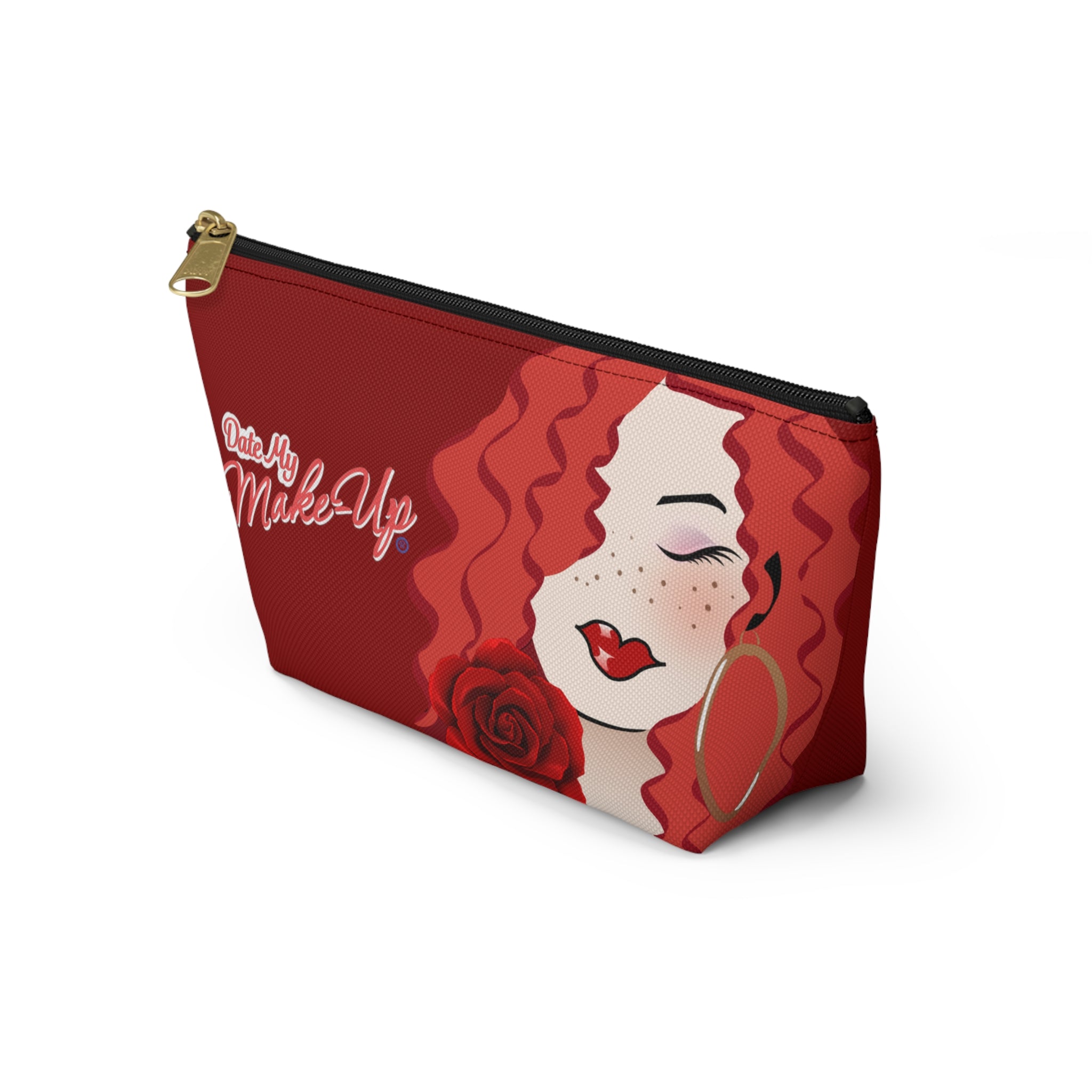 Red Rose Sweet Ginger Dewey Makeup Bag