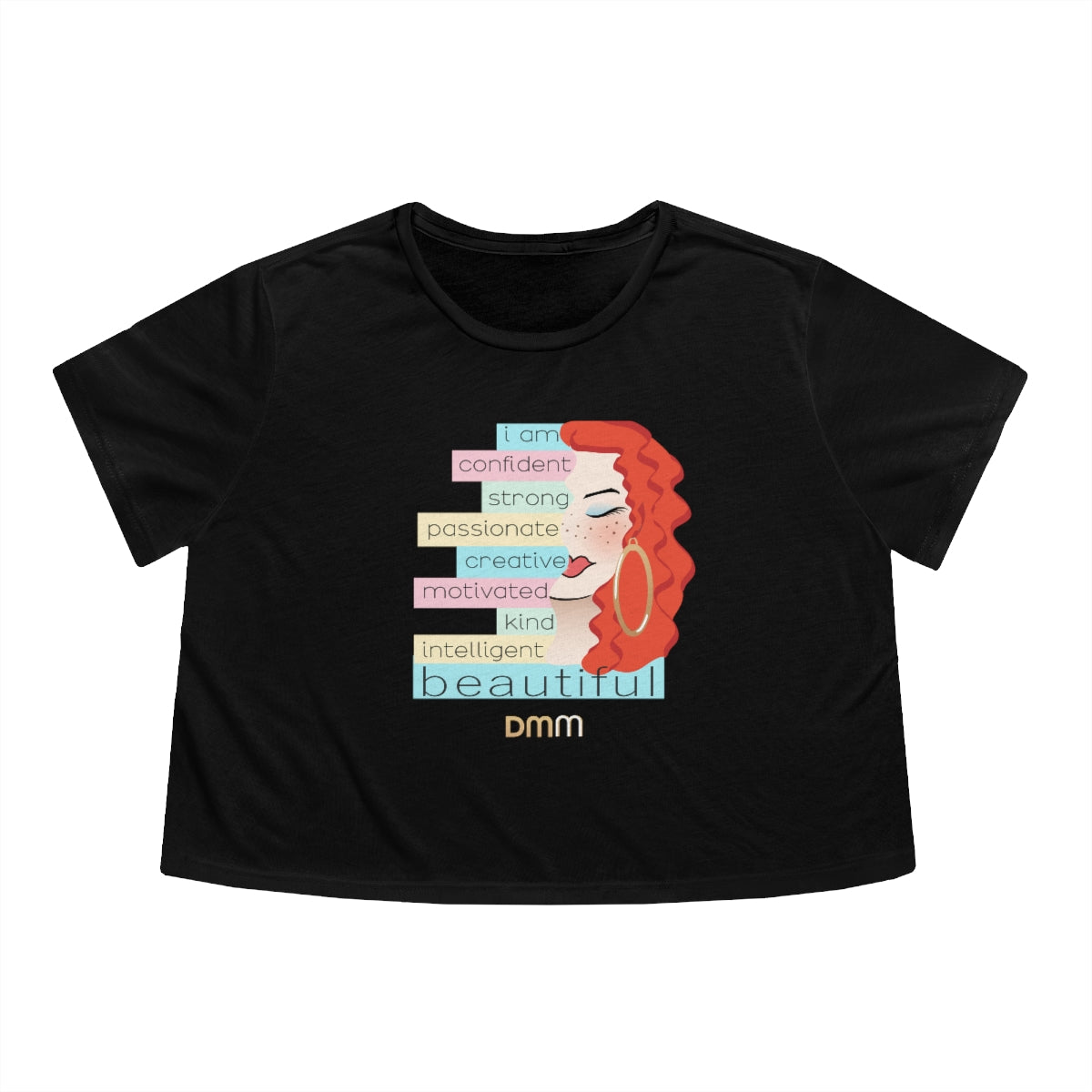 I Am Sweet Ginger Flowy Cropped Tee