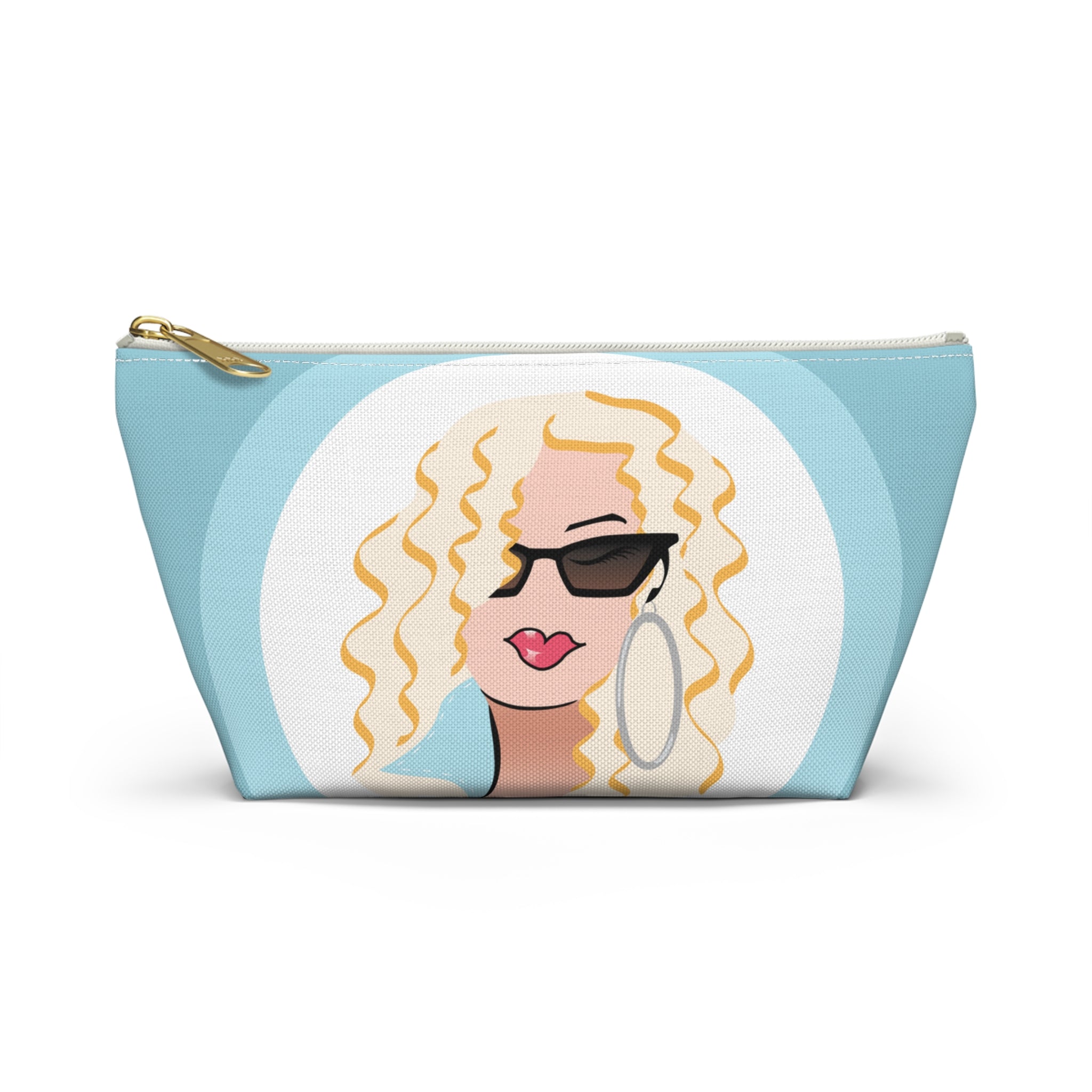 Blonde Sunglasses Dewey Makeup Bag