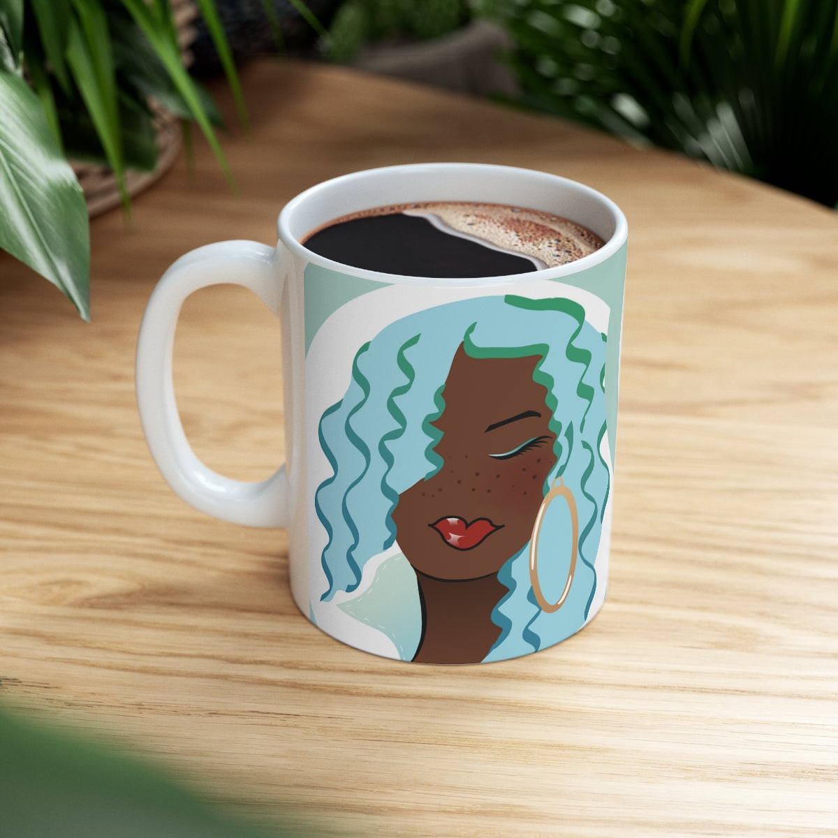 Blue You are Beautiful Ceramic Mug 11oz