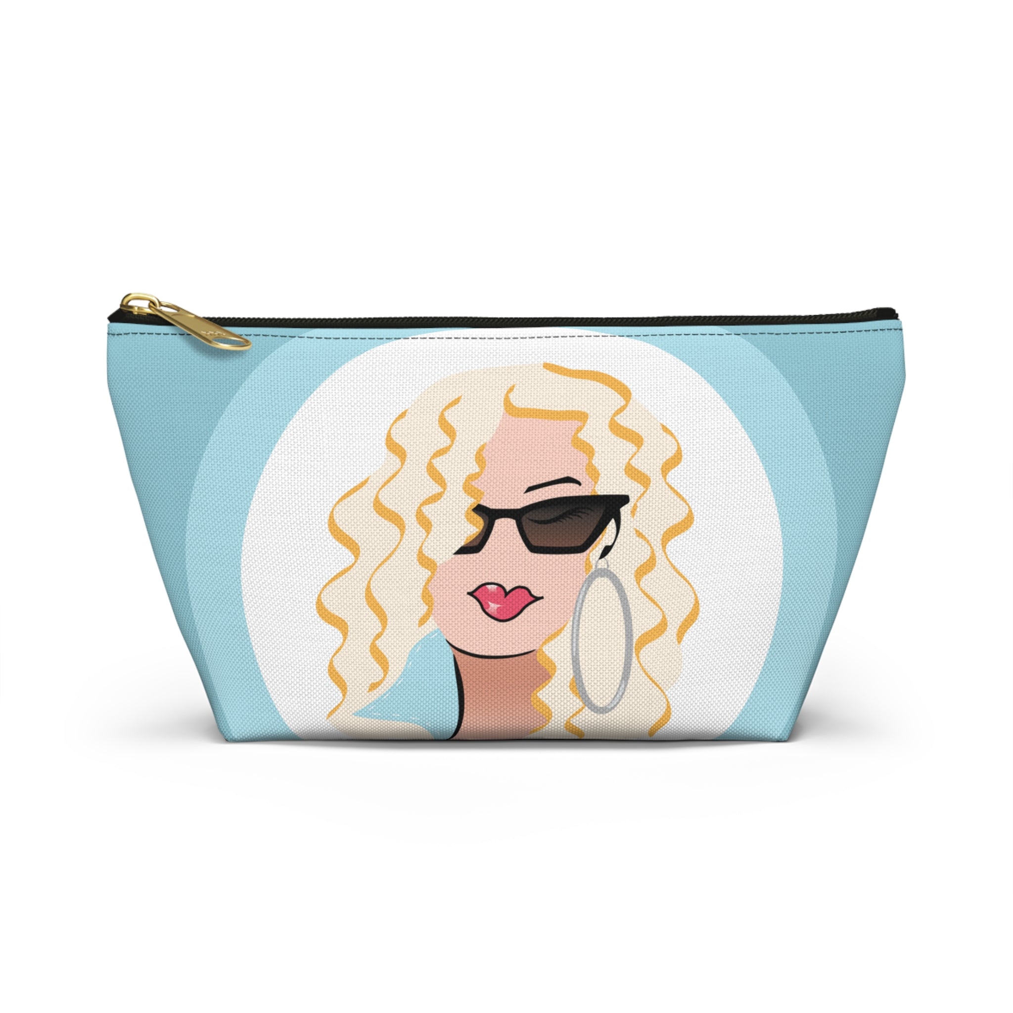 Blonde Sunglasses Dewey Makeup Bag