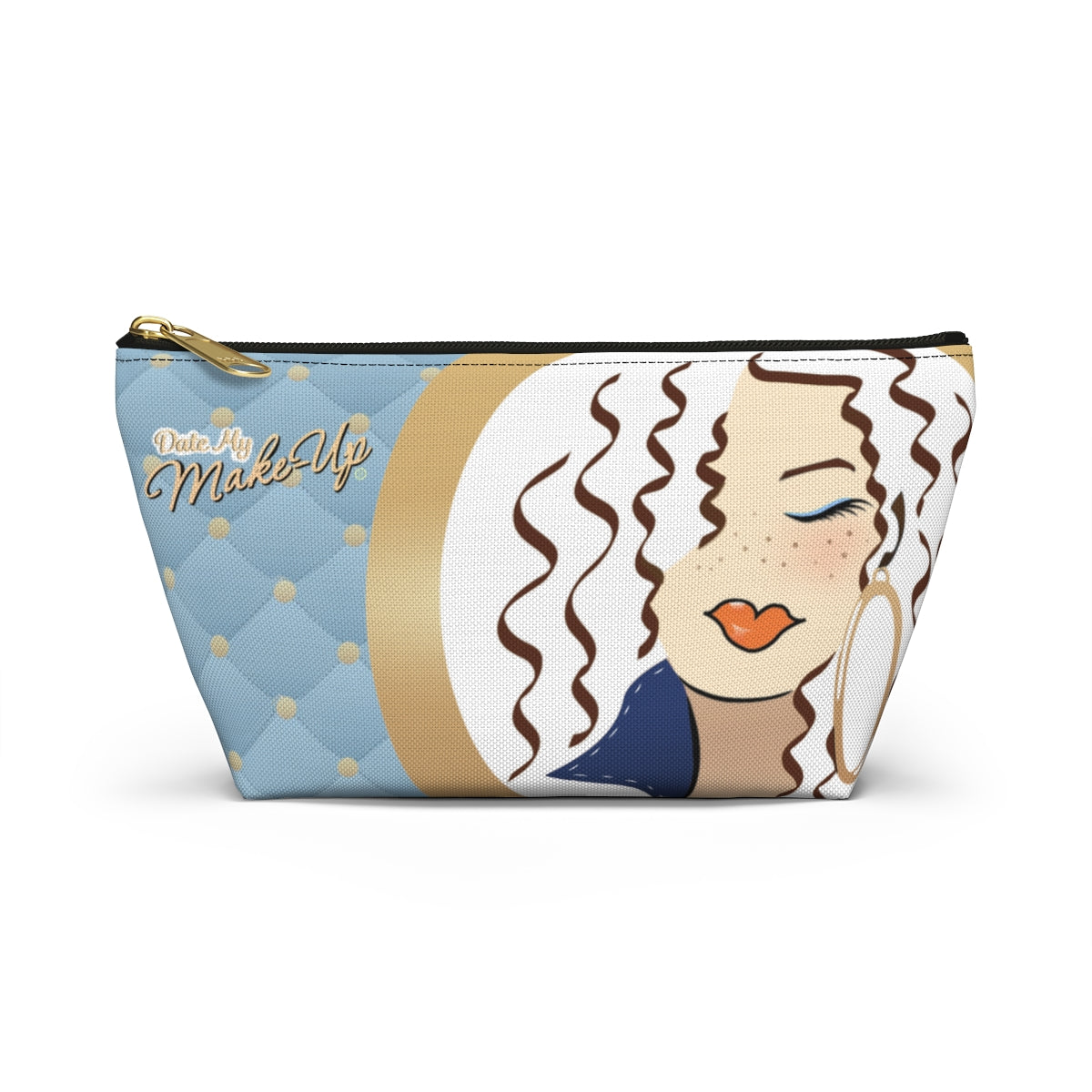 Freckled Brunette Dewey Quilt Makeup Bag