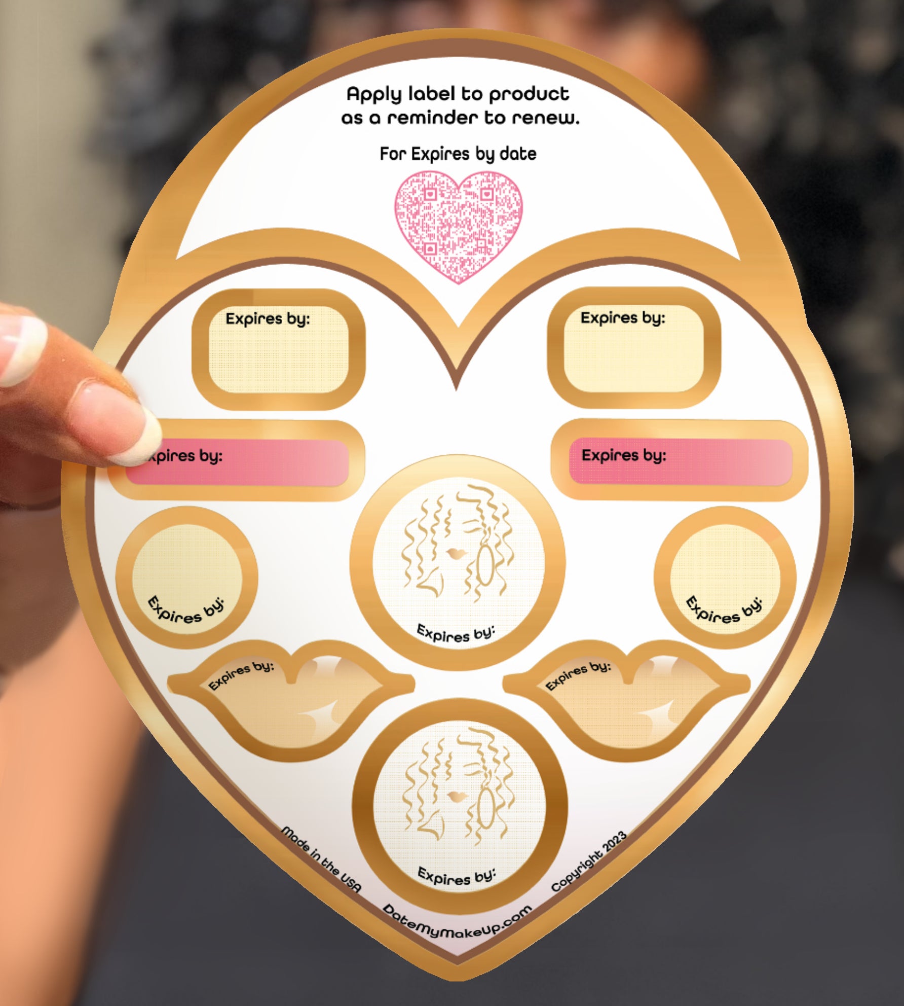 THE COOL PINK DEWEY EXPIRATION DATE LABELS