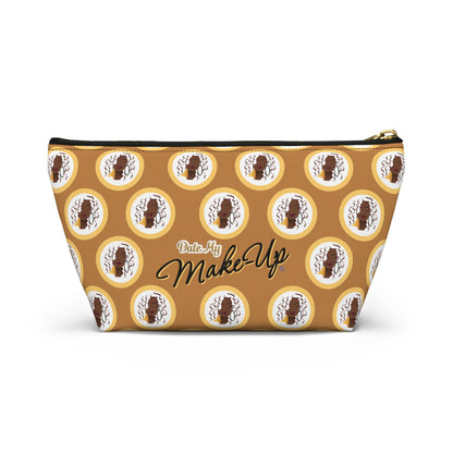 Yellow Dewey Pattern Makeup Bag