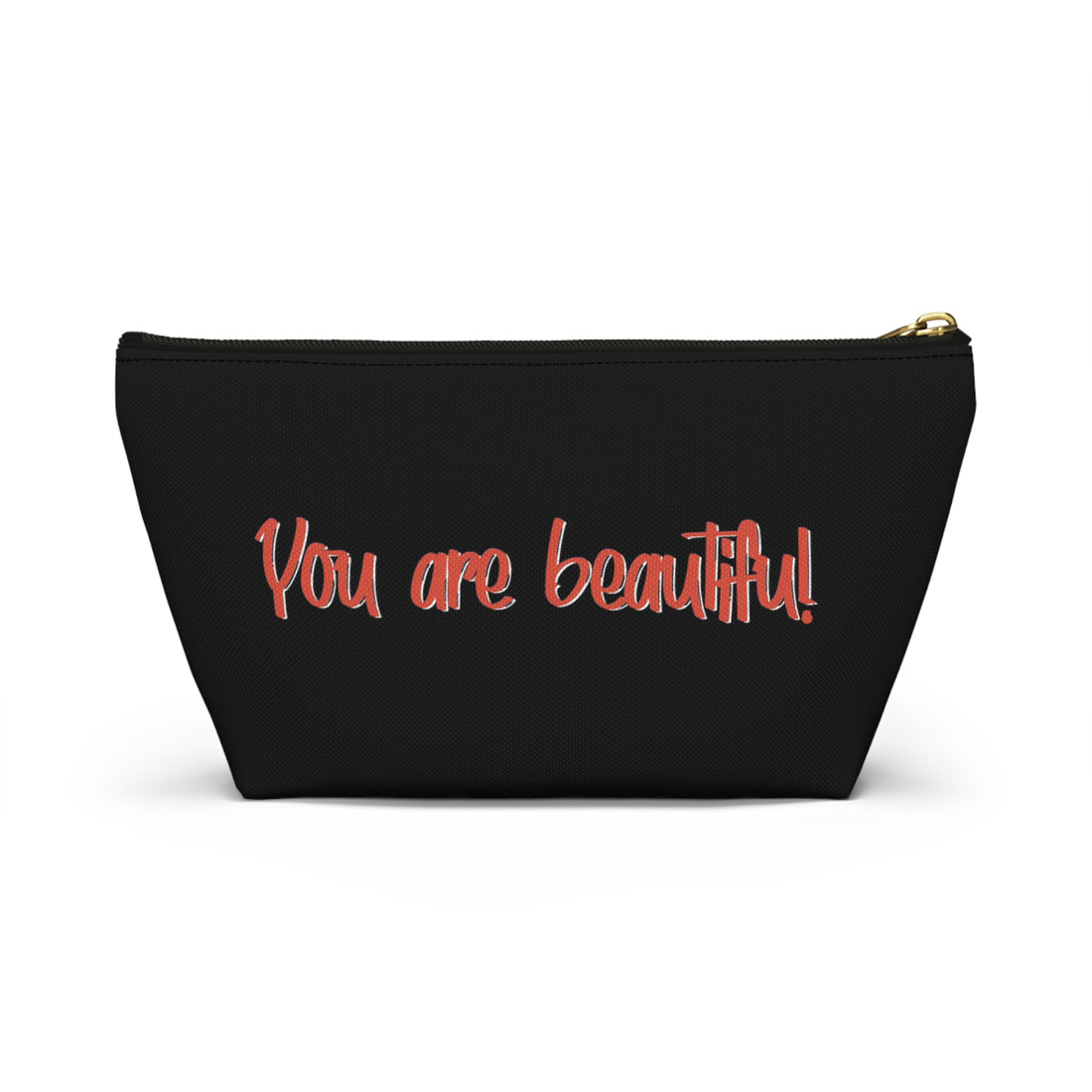 Freckled Ginger Dewey Black Makeup Bag
