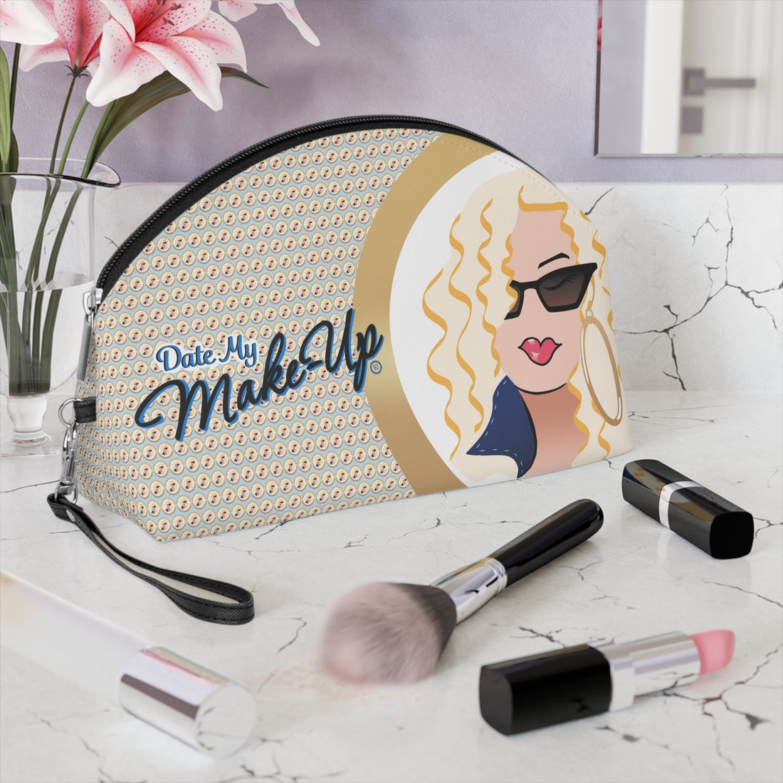 Sunglasses Blonde Dewey Gold Makeup Bag