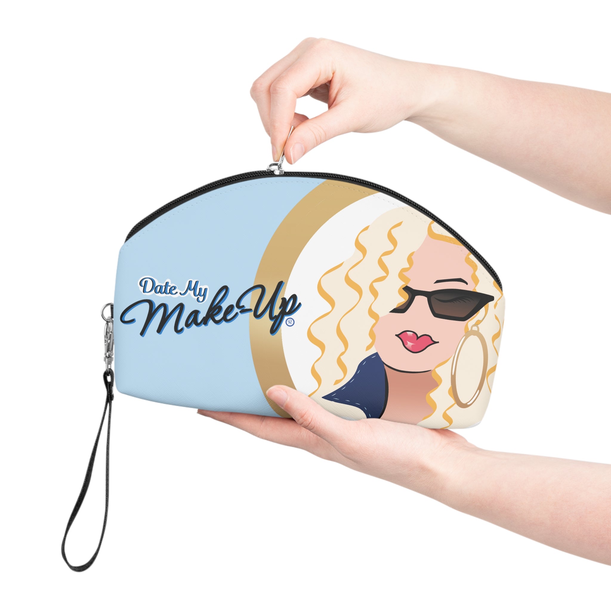 Sunglasses Blonde Dewey Blue Makeup Bag