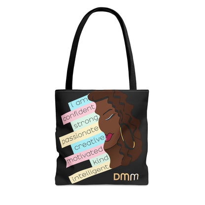 I Am Beautiful Brown Dewey Tote Bag