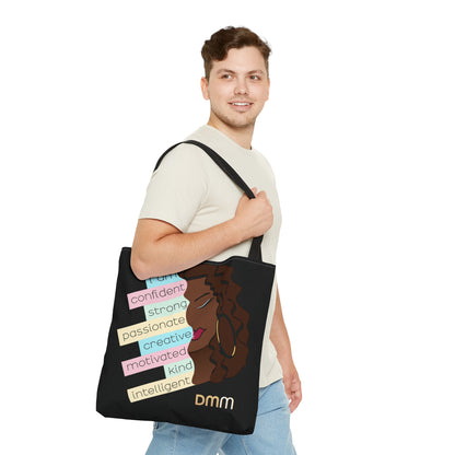 I Am Beautiful Brown Dewey Tote Bag