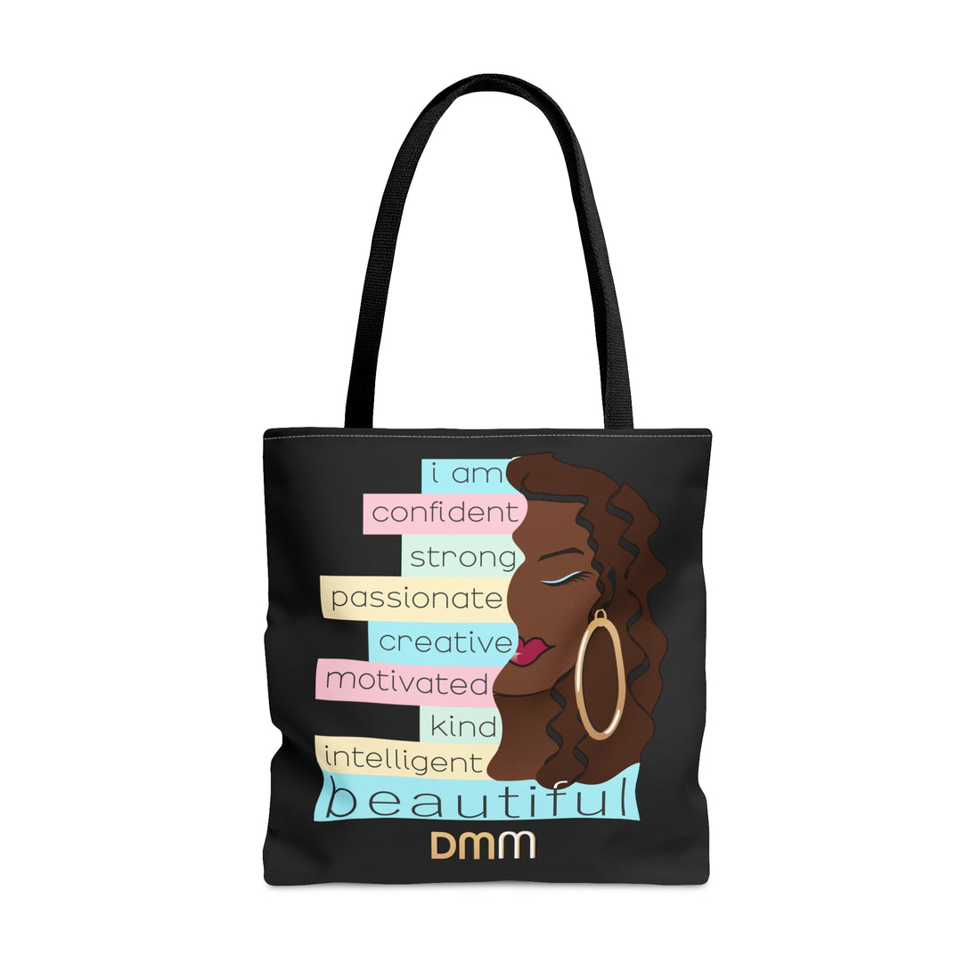 I am Beautiful Brown Dewey Tote Bag - original design