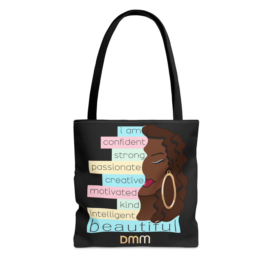 I am Beautiful Brown Dewey Tote Bag - original design