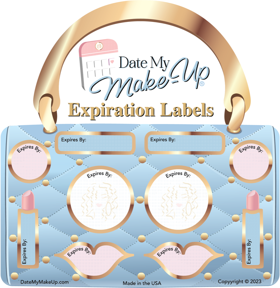 NEW BLUE PURSE EXPIRATION DATE LABEL