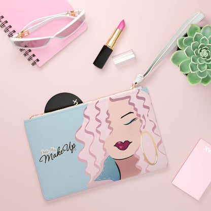 Pink Hair Dewey Clutch Bag