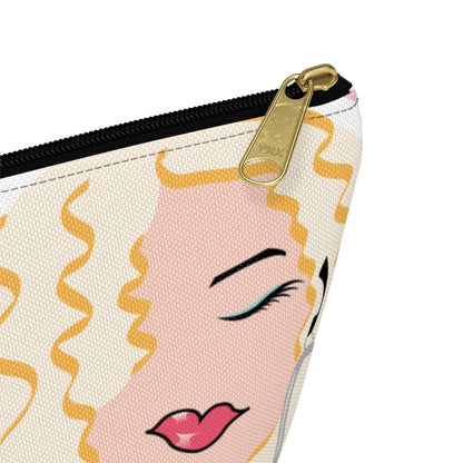 Beach Blonde Dewey Circle Pink Makeup Bag