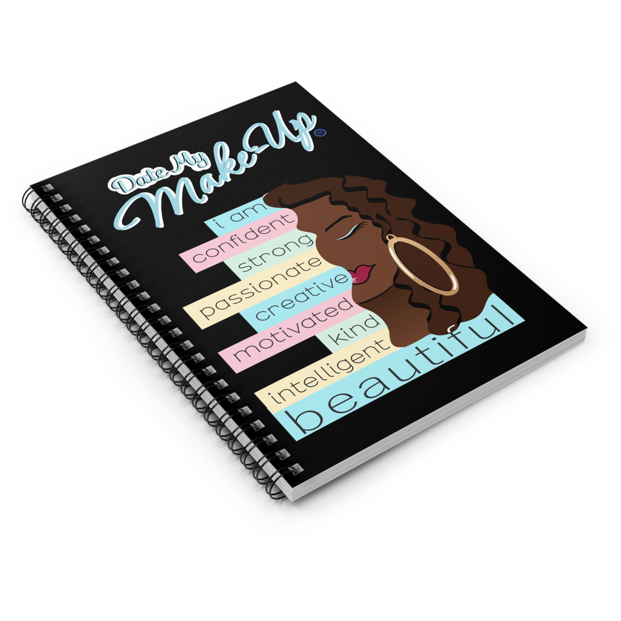 I Am Beautiful Brown Dewey Spiral Notebook