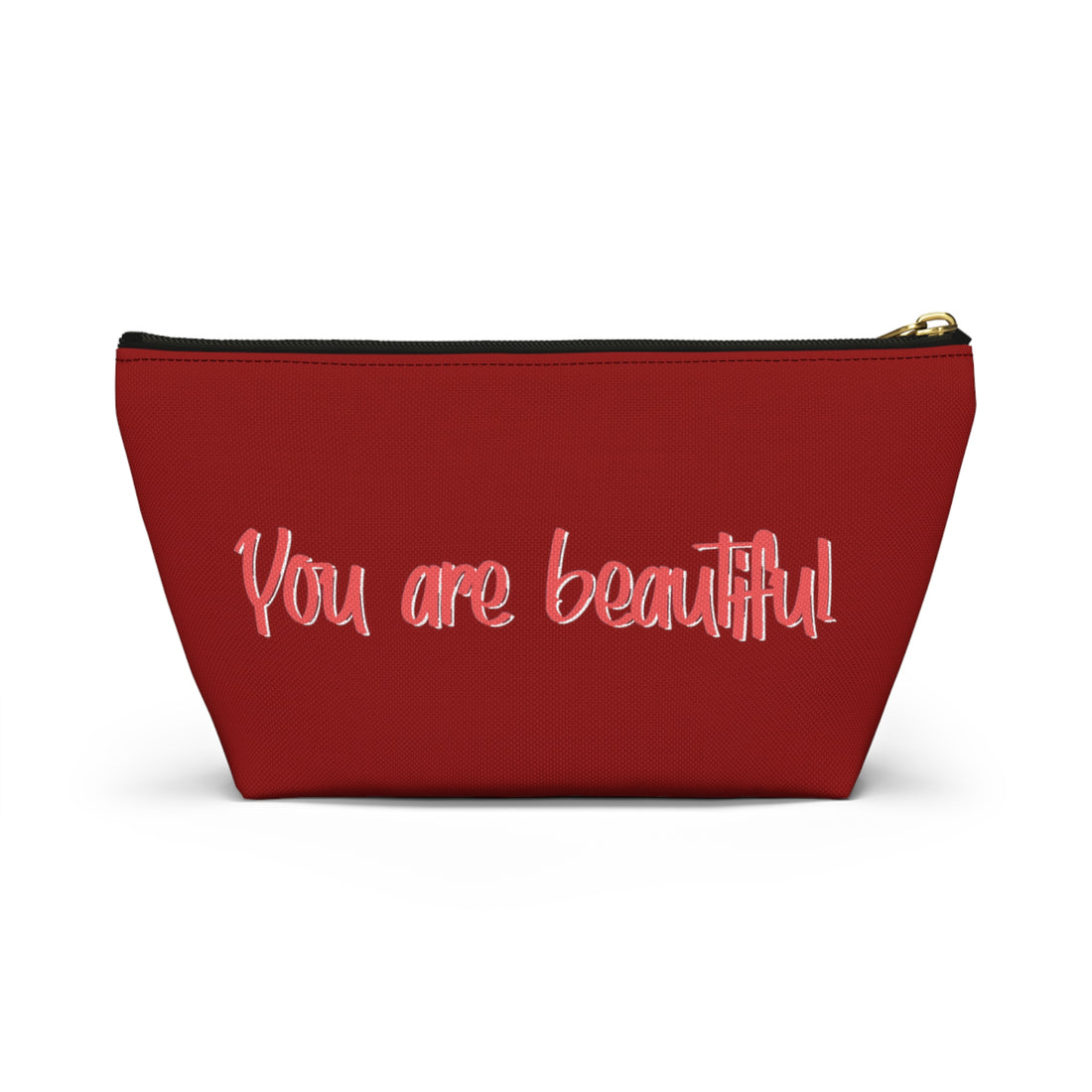 Red Rose Brunette Dewey Makeup Bag